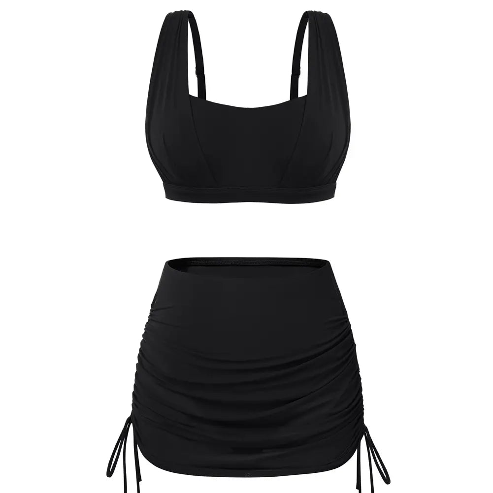 🔥New summer trend|2 Piece Swimsuit Drawstring Bathing Suits