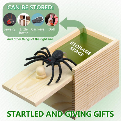 ⚡Hot Sales 49% OFF🔥Wooden Spider Gag Box