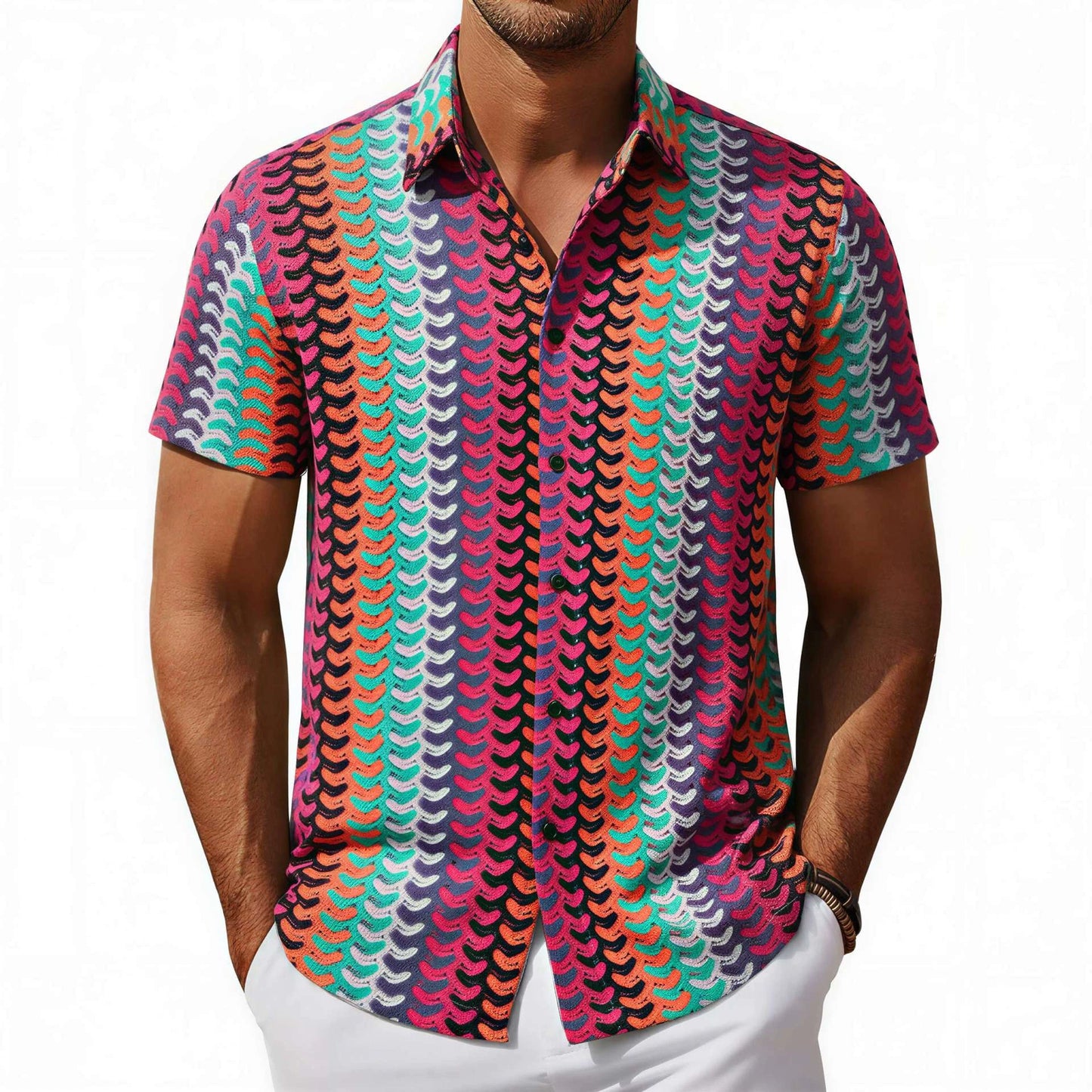 2026 New Summer Men's Knitted Shirt