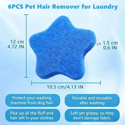 ✨ Keep Every Load Fur-Free | 5 PCS Reusable Pet Hair Remover for Laundry