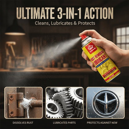 🔥 Stop Rust & Squeaks Fast | Multi-Function Rust Removal Spray 180ML
