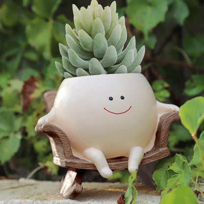 🔥49% OFF-Cute Resin Flower Head Planters