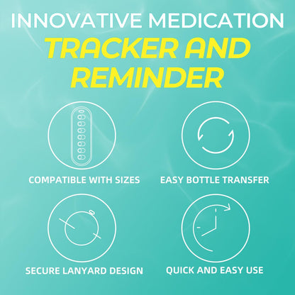💥New Arrival | 4 Pack Pill Reminder, Lanyad or Sticker Pill Tracker