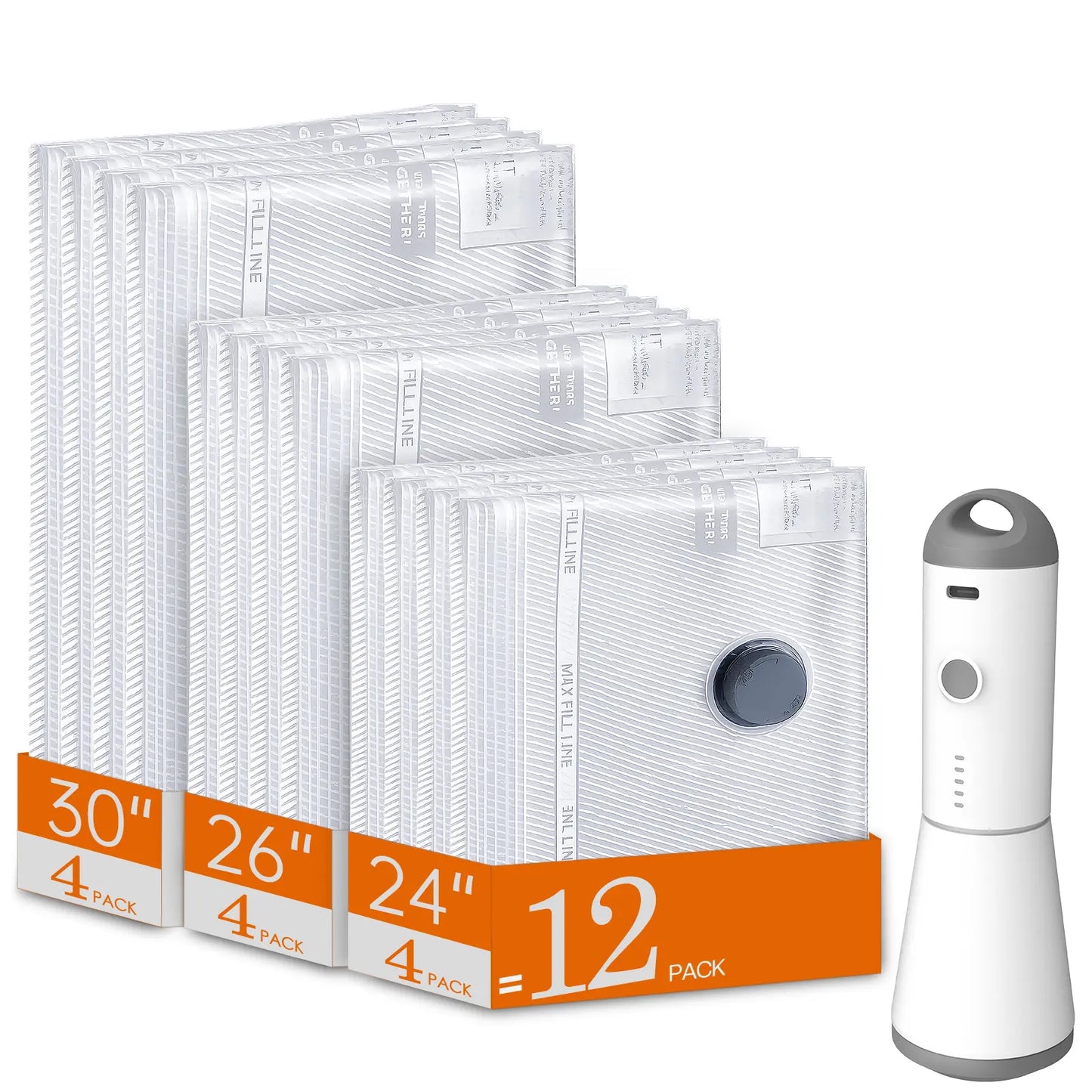 ✈️ Pack More, Travel Smarter | Cordless Vacuum Bag Set