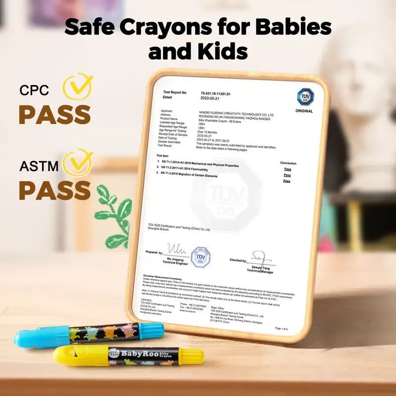 🎨🖍️ Magic Silky Washable Crayons Set™