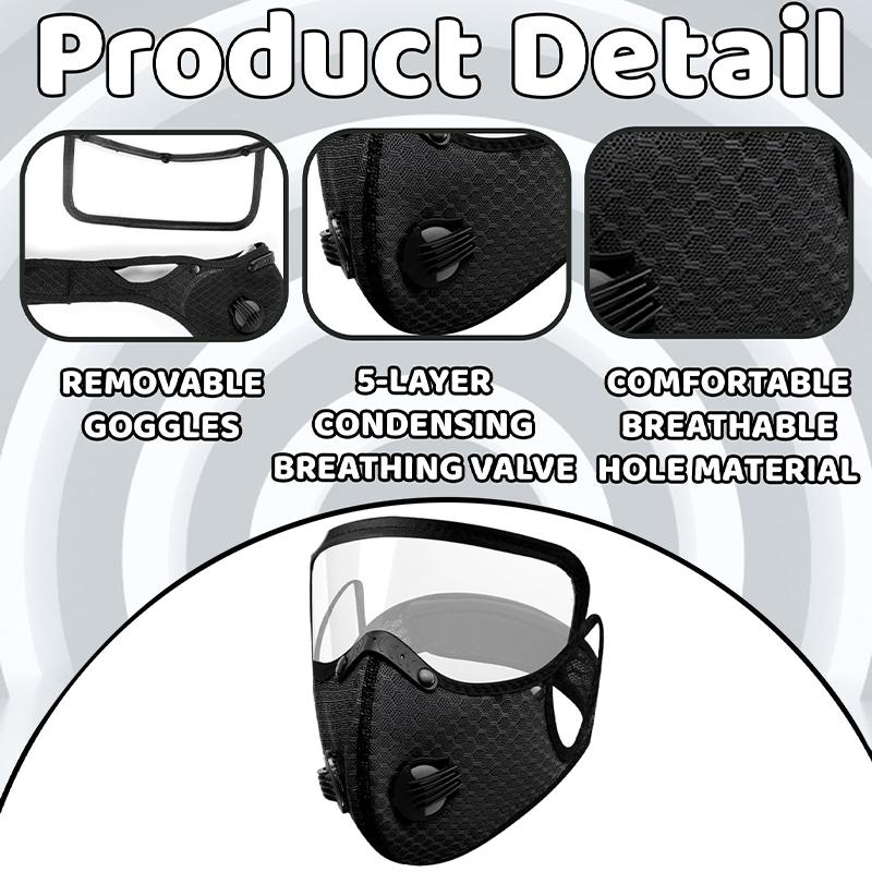 😷🚴‍♂️AirGuard Pro™ Carbon Filter Dust Mask | Breathable • Reusable • Adjustable Protection