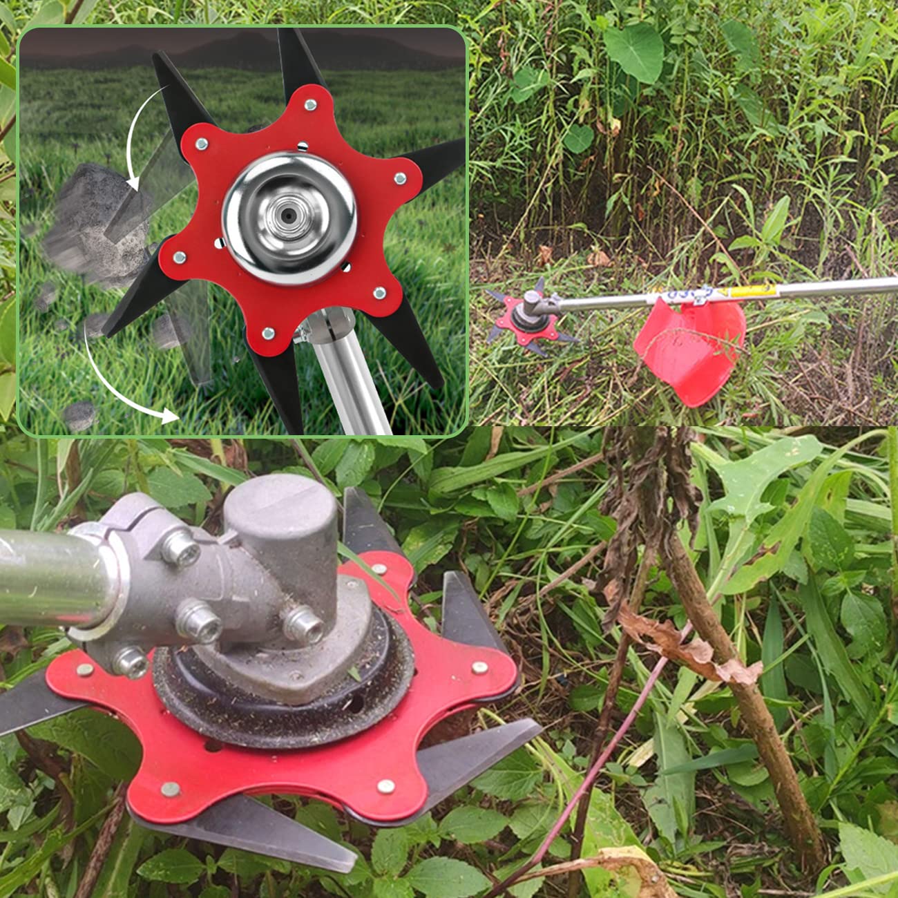 [Buy 1 Get 1]Weed Wacker Replacement Heads,Steel Wire Trimmer Head