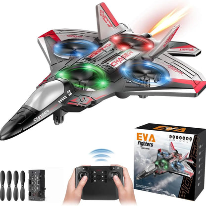 🔥 Hot Sale | Colorful LED Stunt Fighter Jet Drone