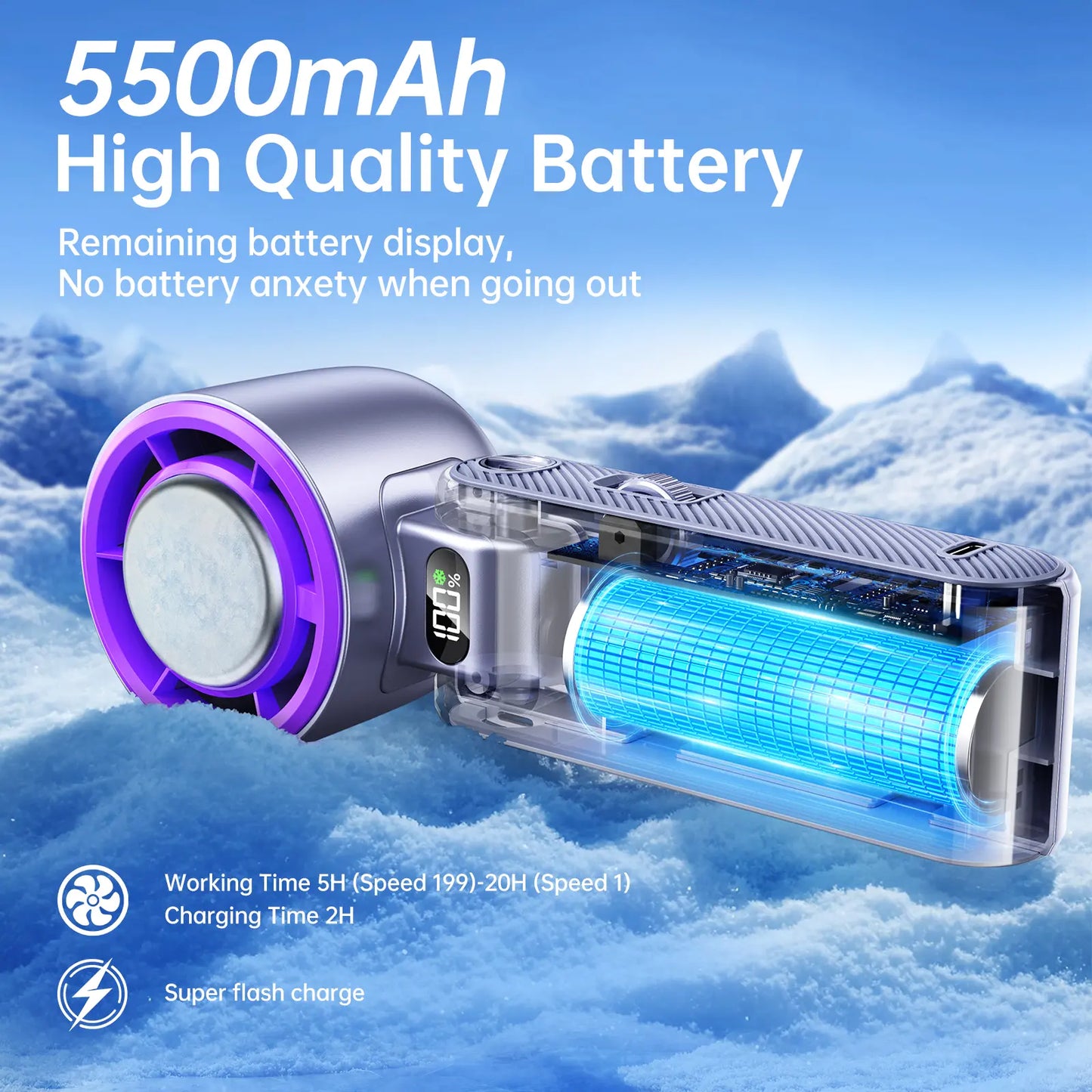 ⚡Hot Sales 49% OFF🔥Handheld High Speed Fan