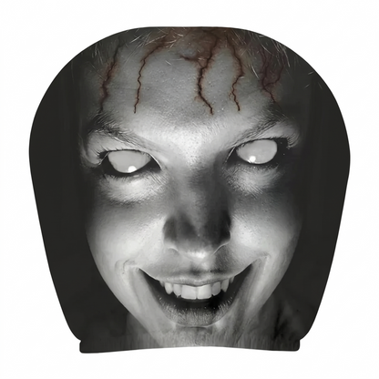 👻 Glowing-Eye Ghost Car Headrest Covers – Universal Scary Seat Protectors
