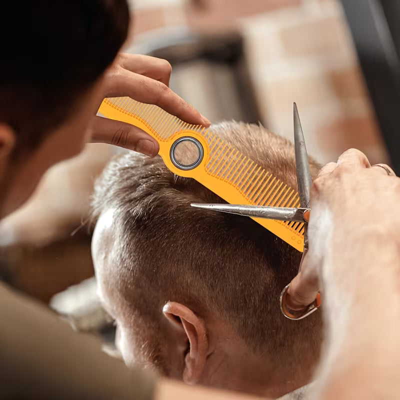 Professional Hairdressing Comb with Finger Spinner Rotating Comb