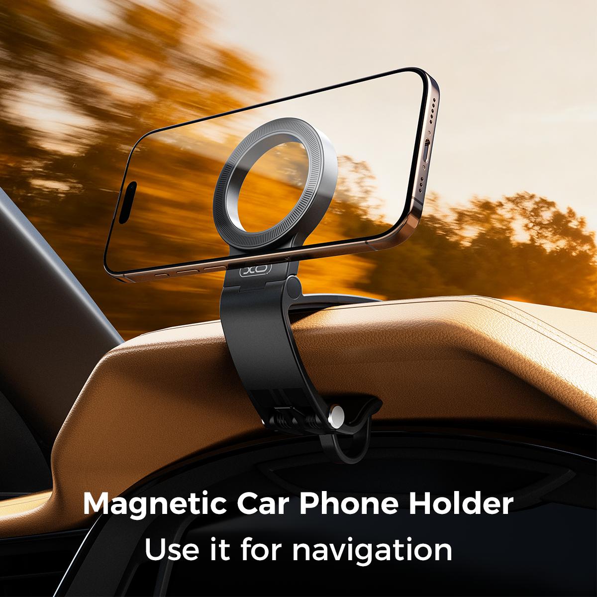 Magnetic Car Phone Mount, Hands Free Cell Phone Holder Clip