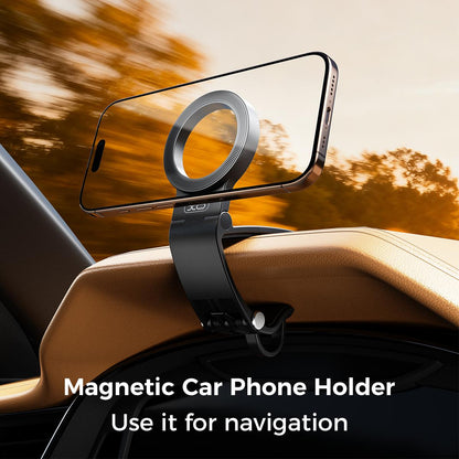 Magnetic Car Phone Mount, Hands Free Cell Phone Holder Clip