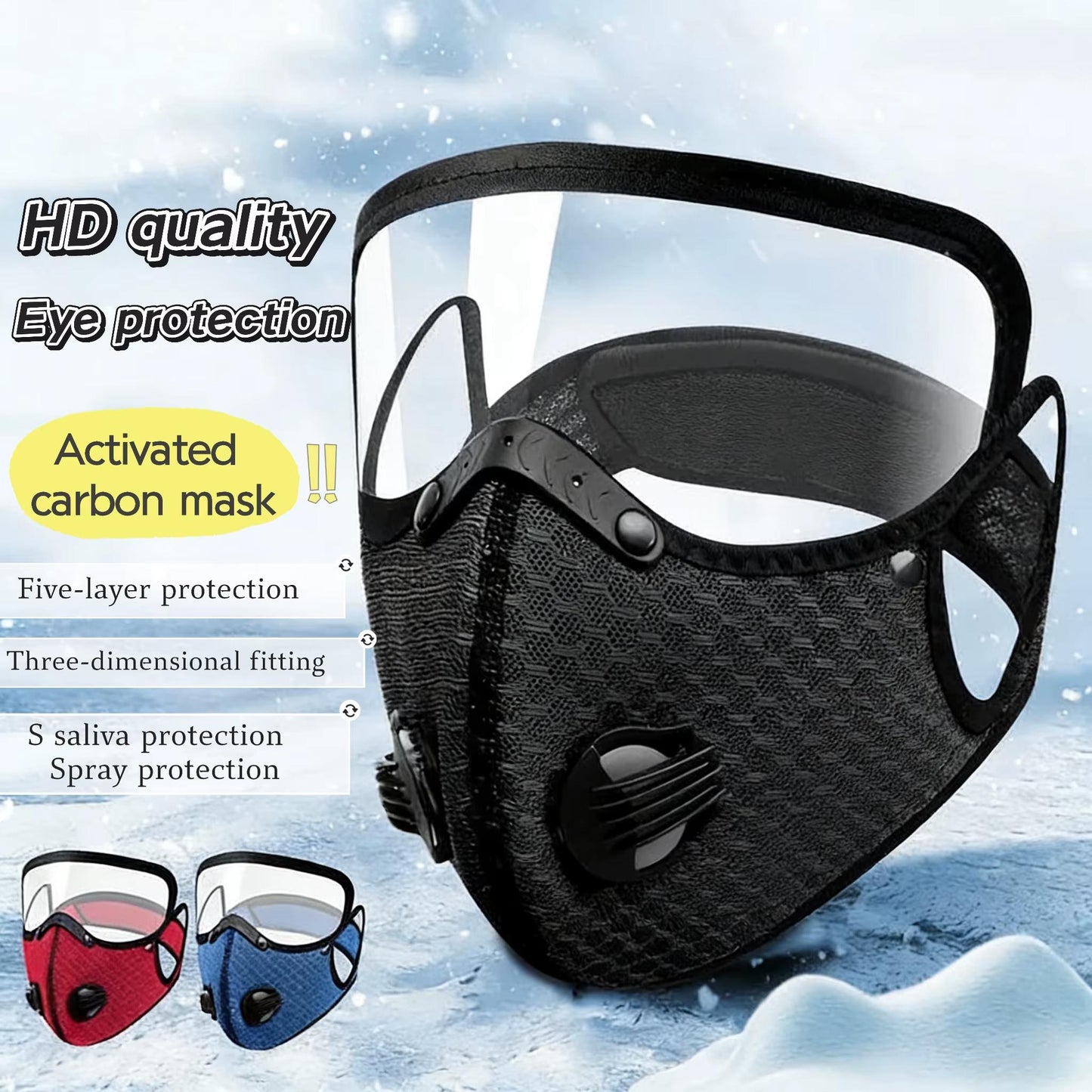 😷🚴‍♂️AirGuard Pro™ Carbon Filter Dust Mask | Breathable • Reusable • Adjustable Protection