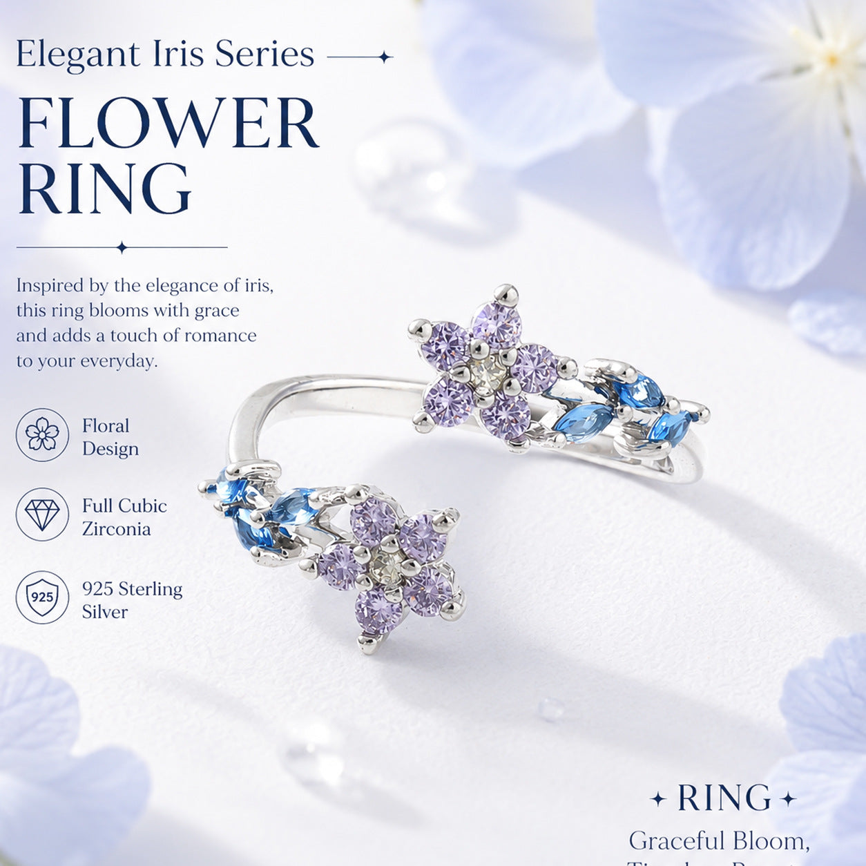 💖Immersed in Blossoms Ring