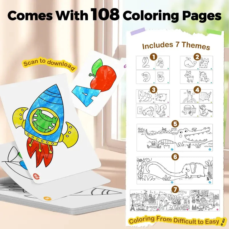 🎨🖍️ Magic Silky Washable Crayons Set™
