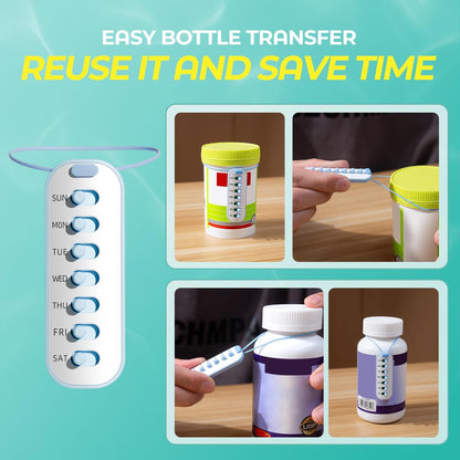 💥New Arrival | 4 Pack Pill Reminder, Lanyad or Sticker Pill Tracker