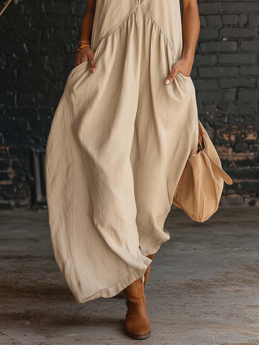 Halter Neck Maxi Dress Women