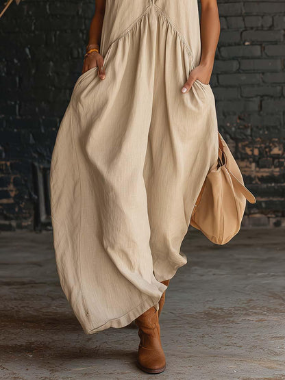 Halter Neck Maxi Dress Women