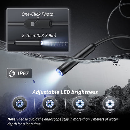 16.4ft HD Endoscope Camera for iPhone & Android