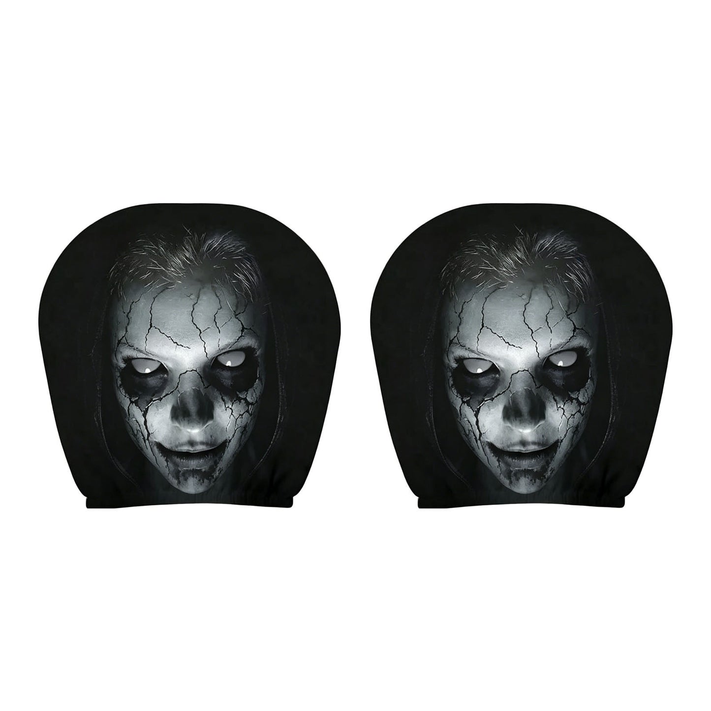💥New Launch | Quirky Black Skull Car Headrest Cover