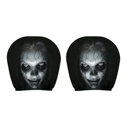 💥New Launch | Quirky Black Skull Car Headrest Cover