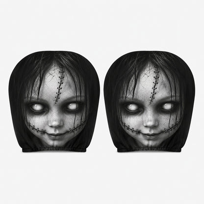 💥New Launch | Quirky Black Skull Car Headrest Cover