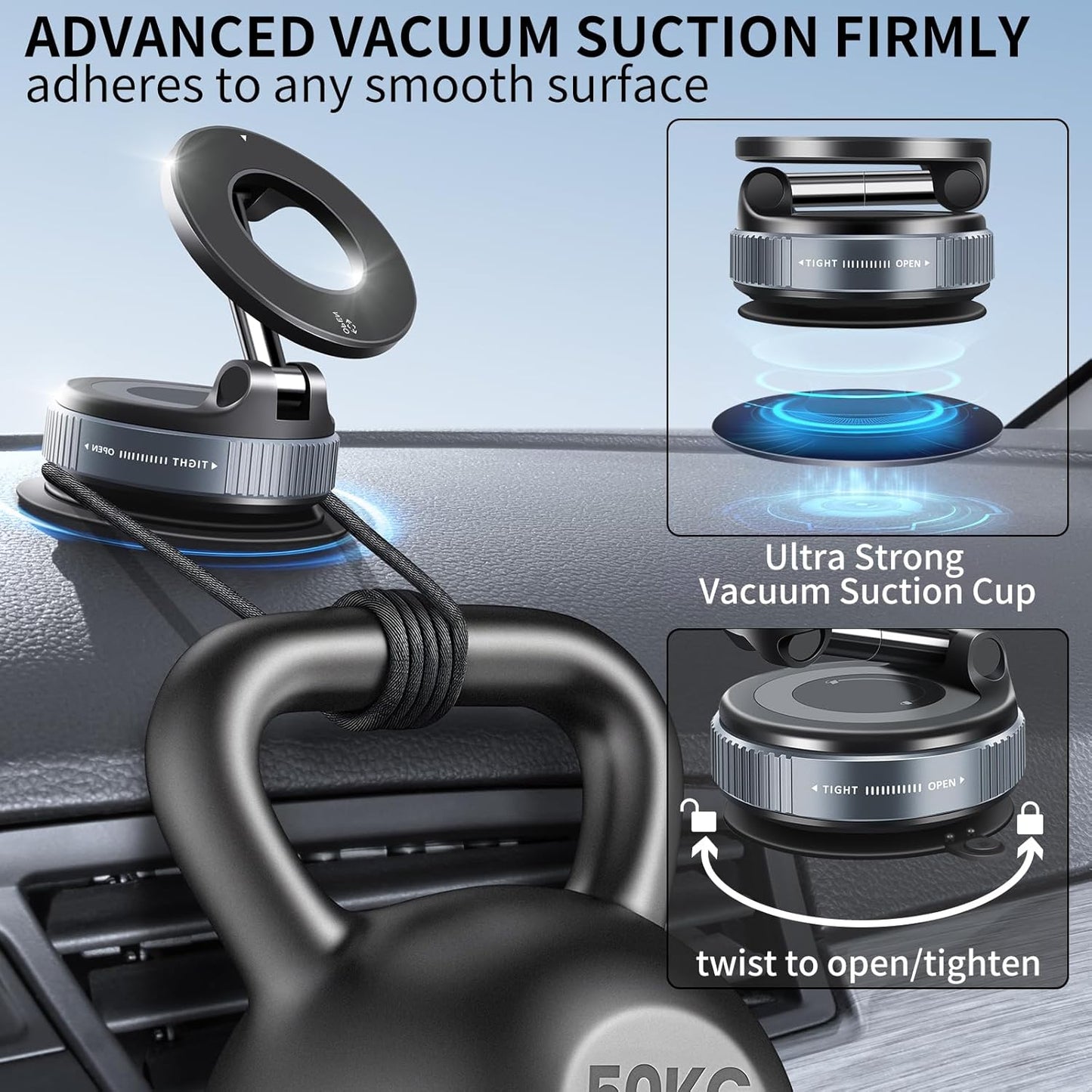 🔥Bestseller｜800+ Sold Daily｜Foldable Magnetic Car Mount