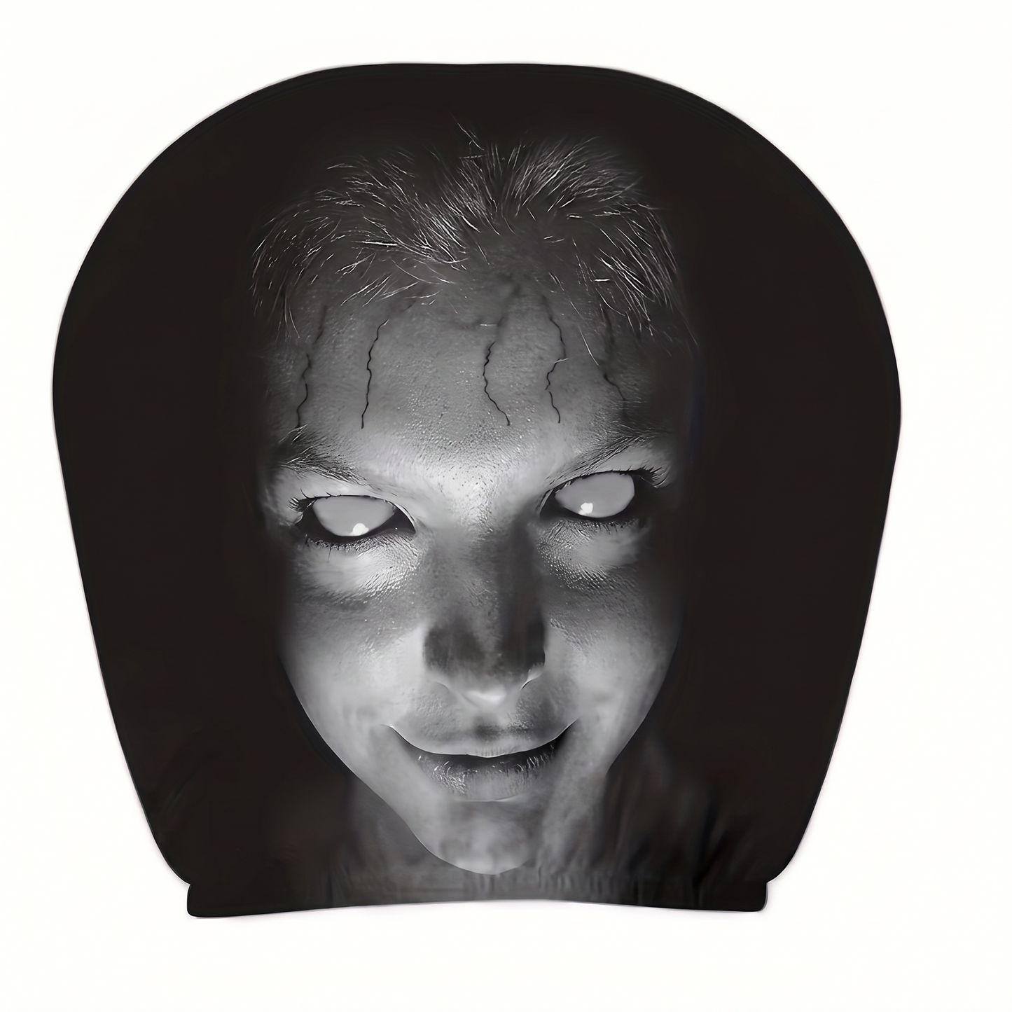 👻 Glowing-Eye Ghost Car Headrest Covers – Universal Scary Seat Protectors