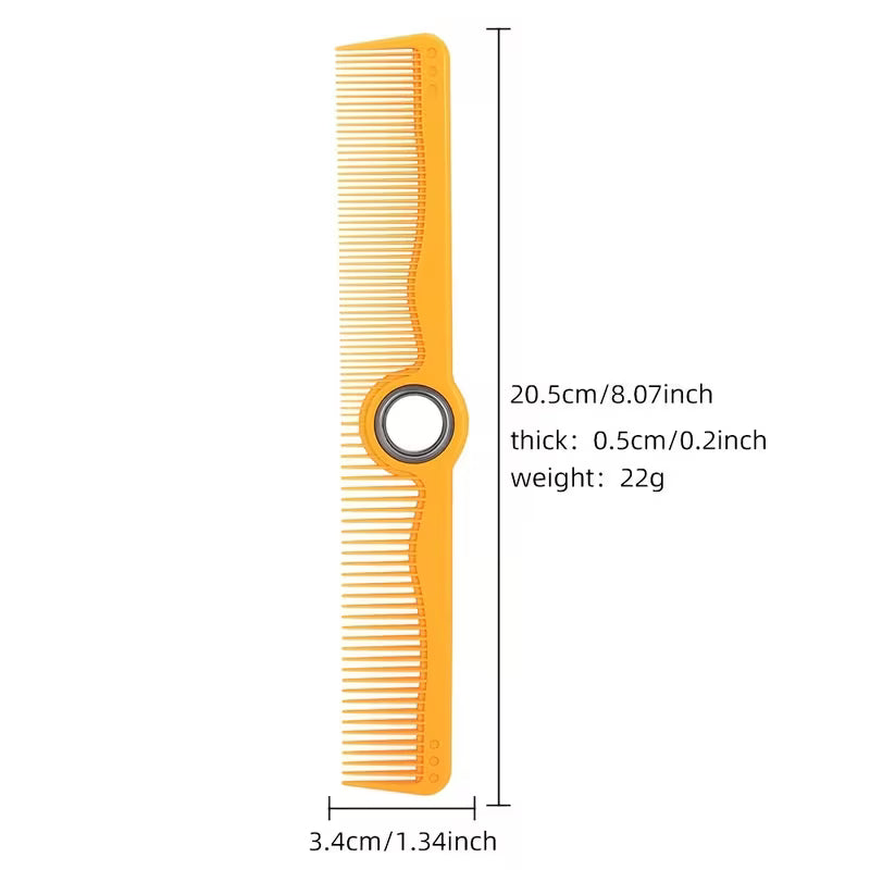 Professional Hairdressing Comb with Finger Spinner Rotating Comb