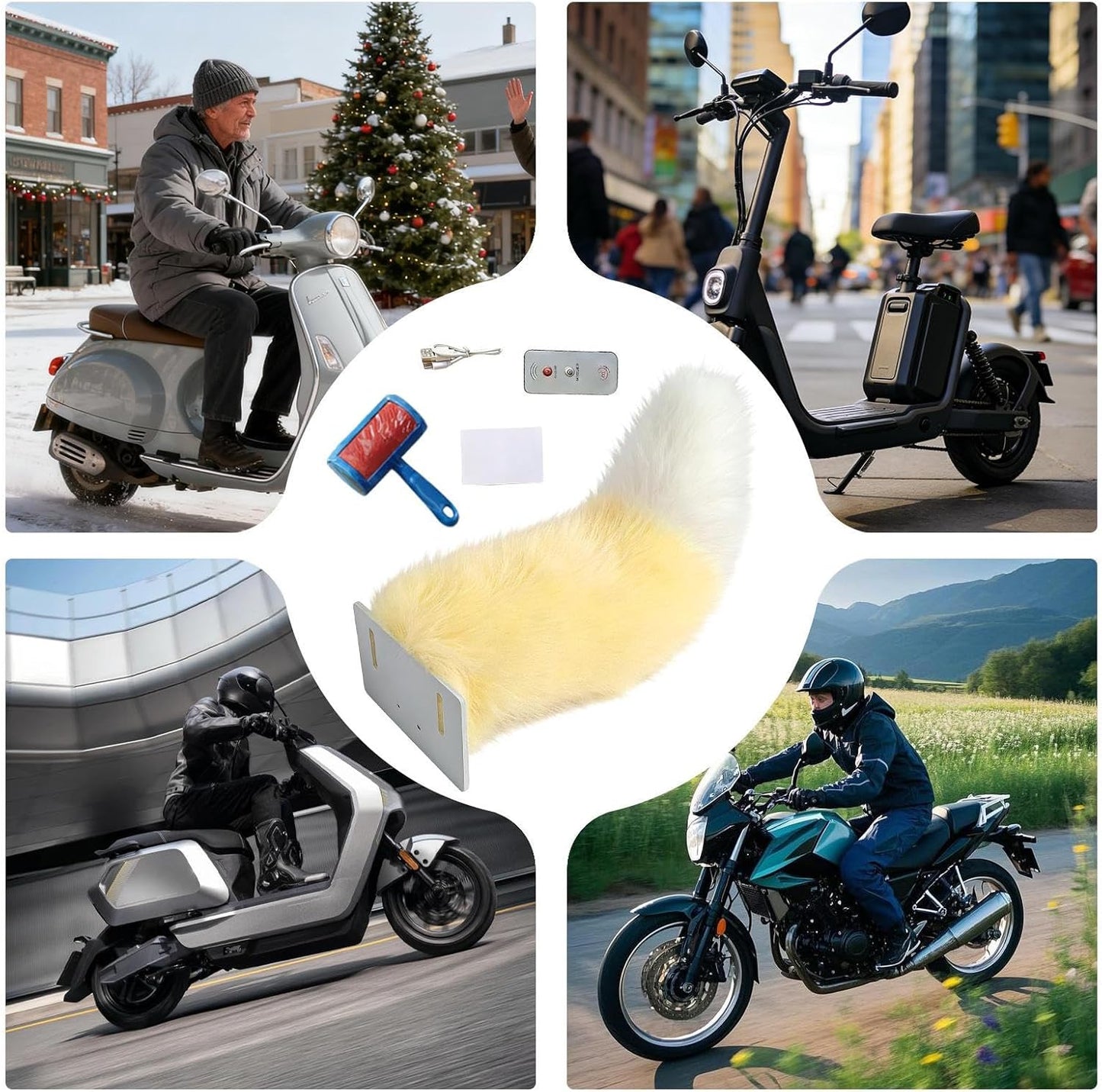 Wigging Tail for Scooter | Remote Control Adjustable Motorbike Prank Gadget