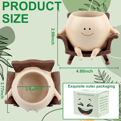 🔥49% OFF-Cute Resin Flower Head Planters