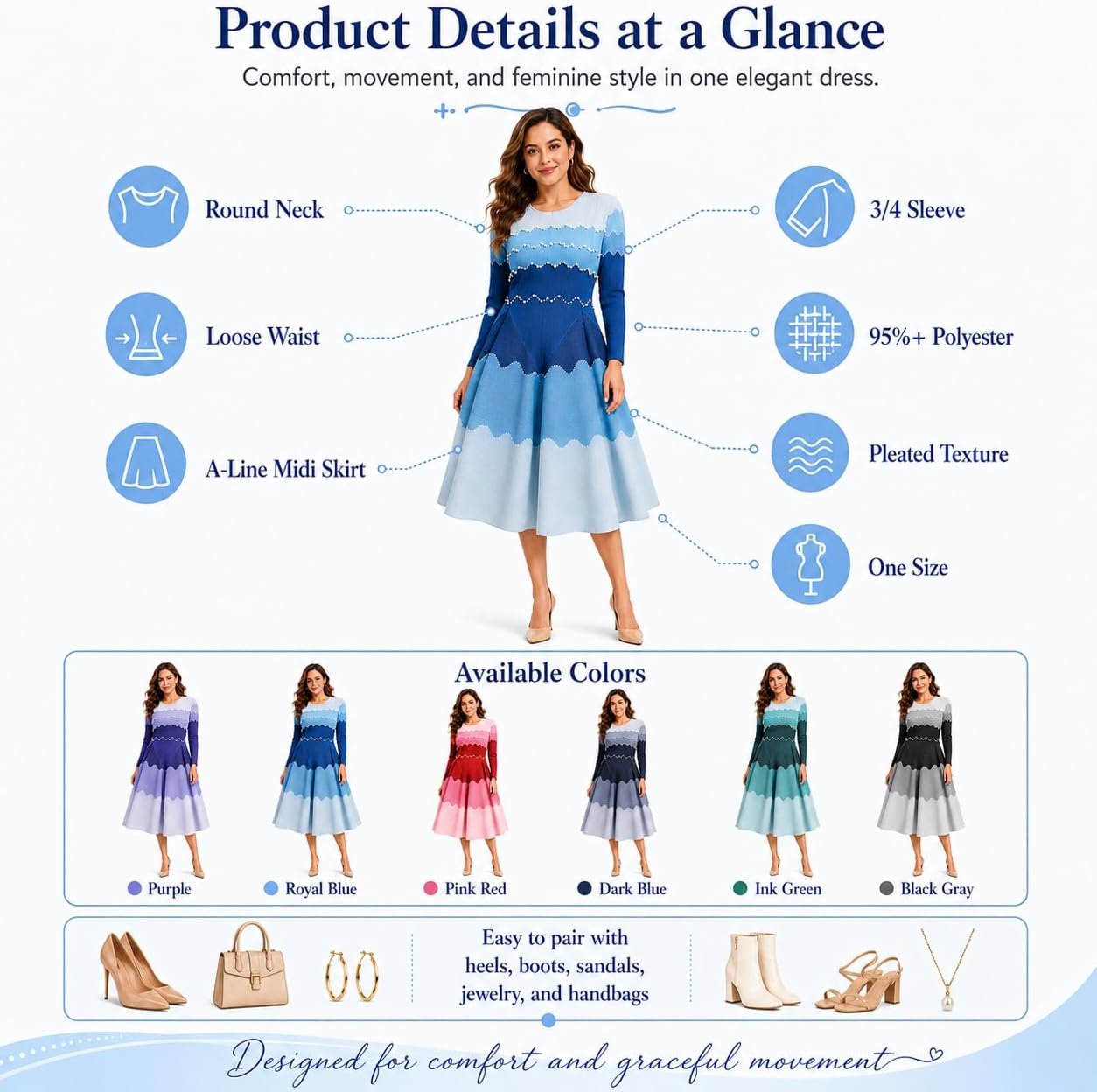 🔥New Products Hot Sale | Bouncy Dresses for Women