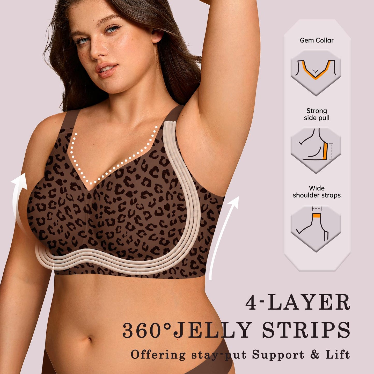Women's wire-free full cup