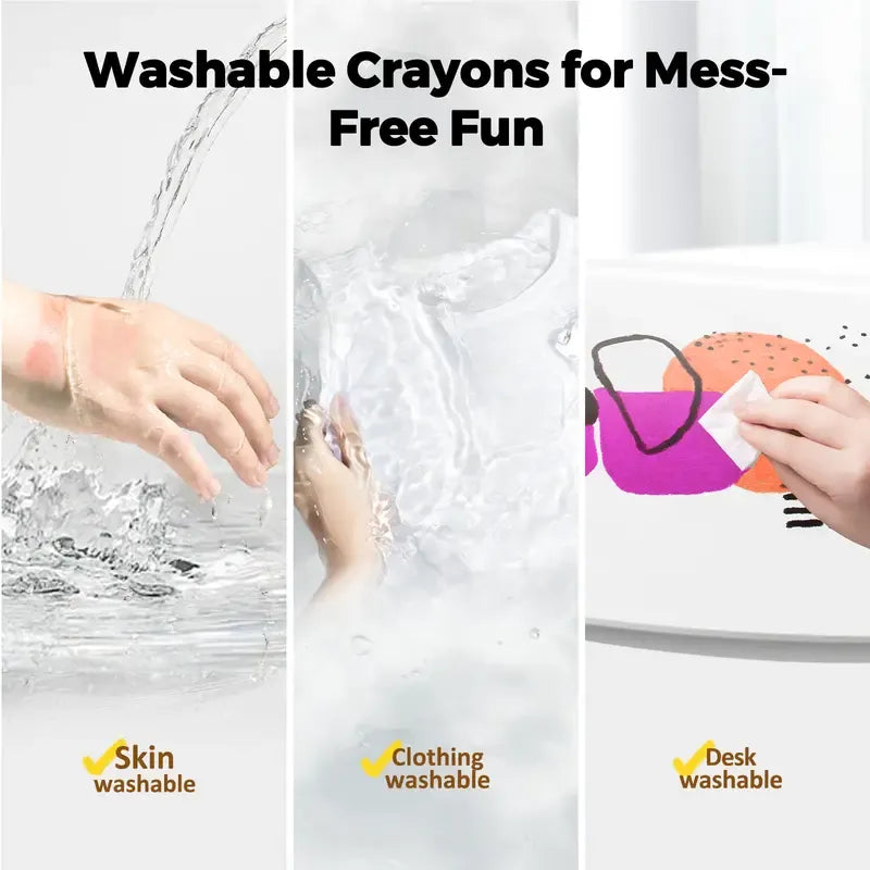 🎨🖍️ Magic Silky Washable Crayons Set™
