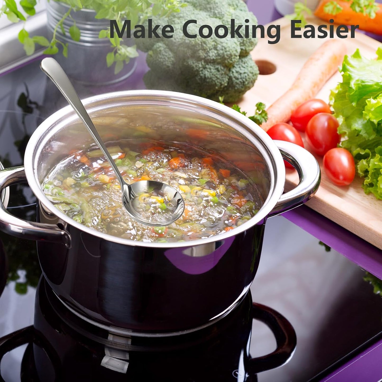 ✨ Scoop with Ease | 2 PCS Stainless Steel Soup Ladles