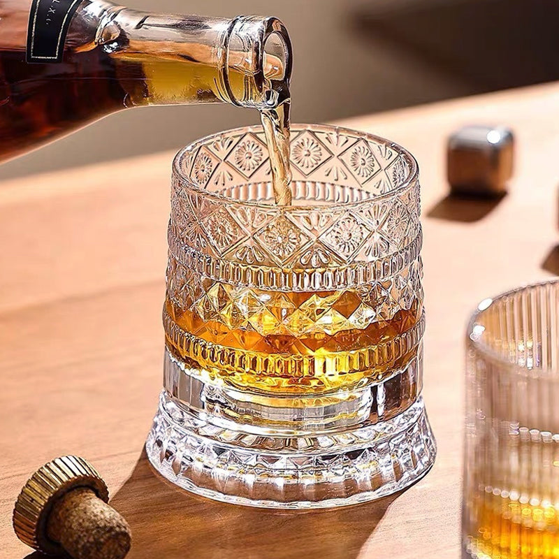 🎁🔥Luxury 360° Spinning Crystal Glass