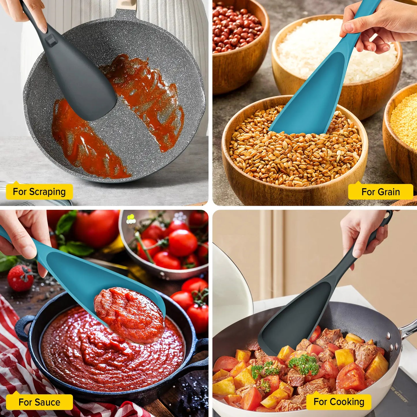 Pack of 2 Cooking Spoons for Non stick Cookware