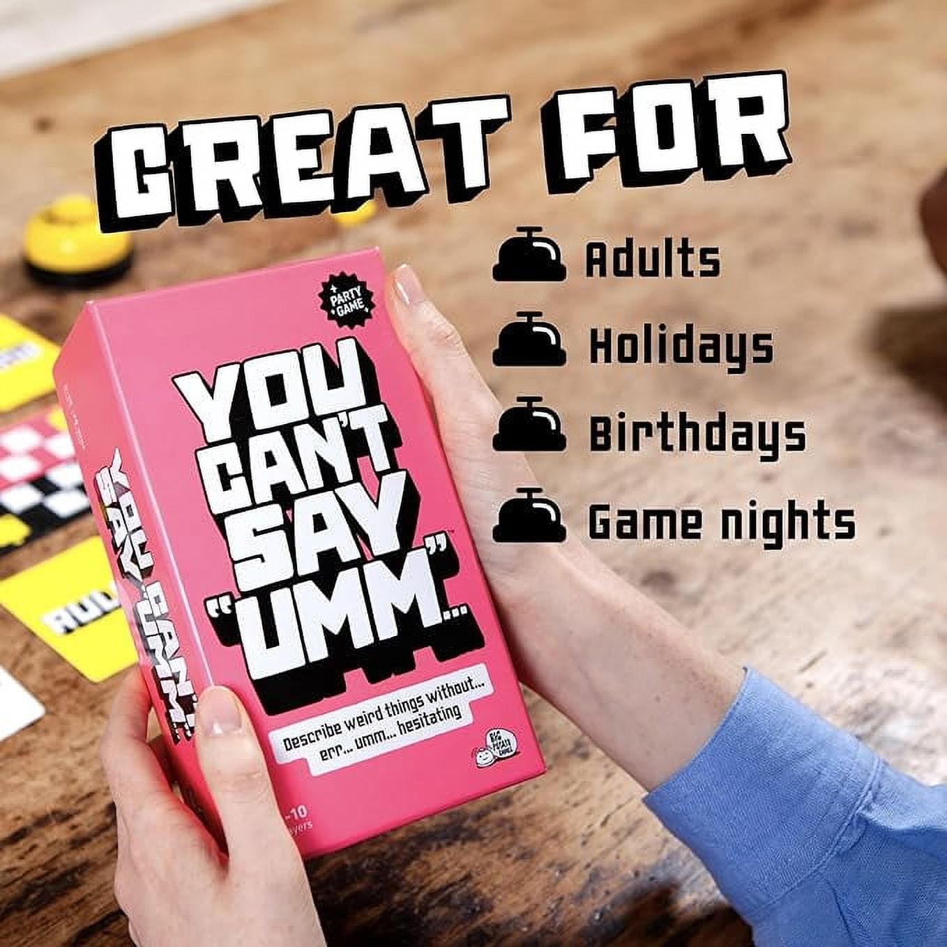 You Can’t Say Umm: A Party Game for Family and Adults, Board Game for Teenagers, Family Word Game