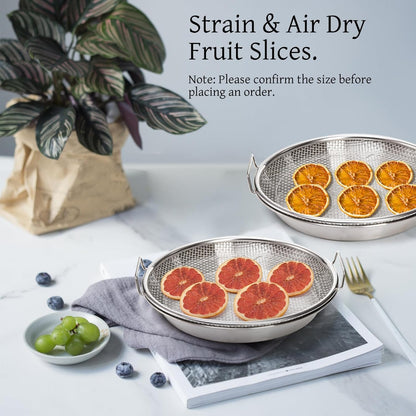 Stainless Steel Heavy-Duty Frying & Oil-Draining Rack with Tray