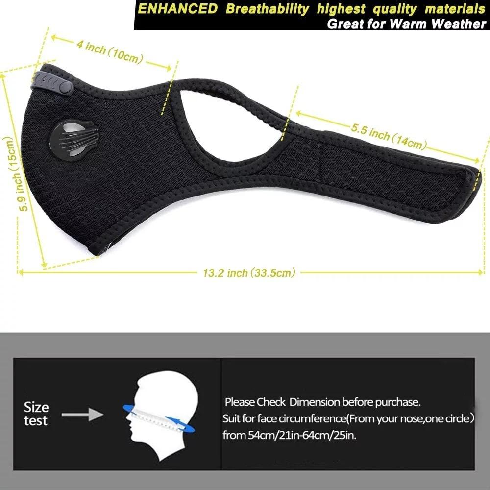 😷🚴‍♂️AirGuard Pro™ Carbon Filter Dust Mask | Breathable • Reusable • Adjustable Protection