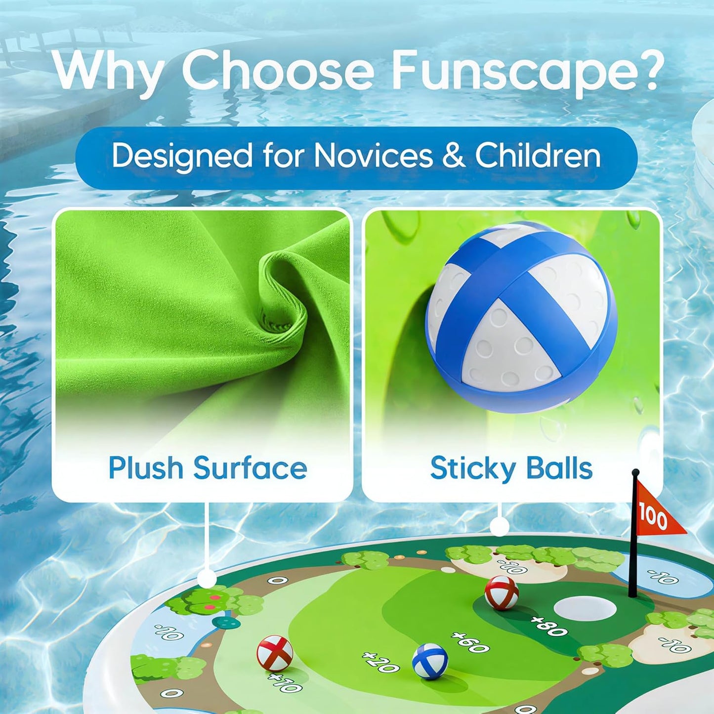 🎯 Splash Into Golf Fun | Floating Golf Pool Game Set