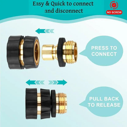 ✨🚿  3/4" Garden Hose Quick Connect Set 💦⚡