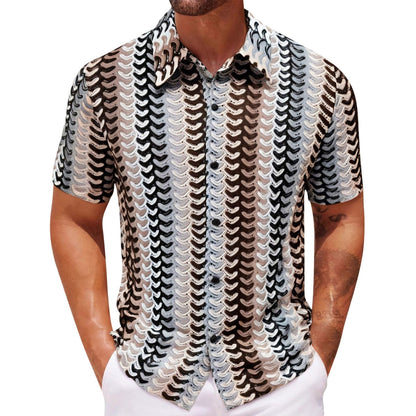2026 New Summer Men's Knitted Shirt