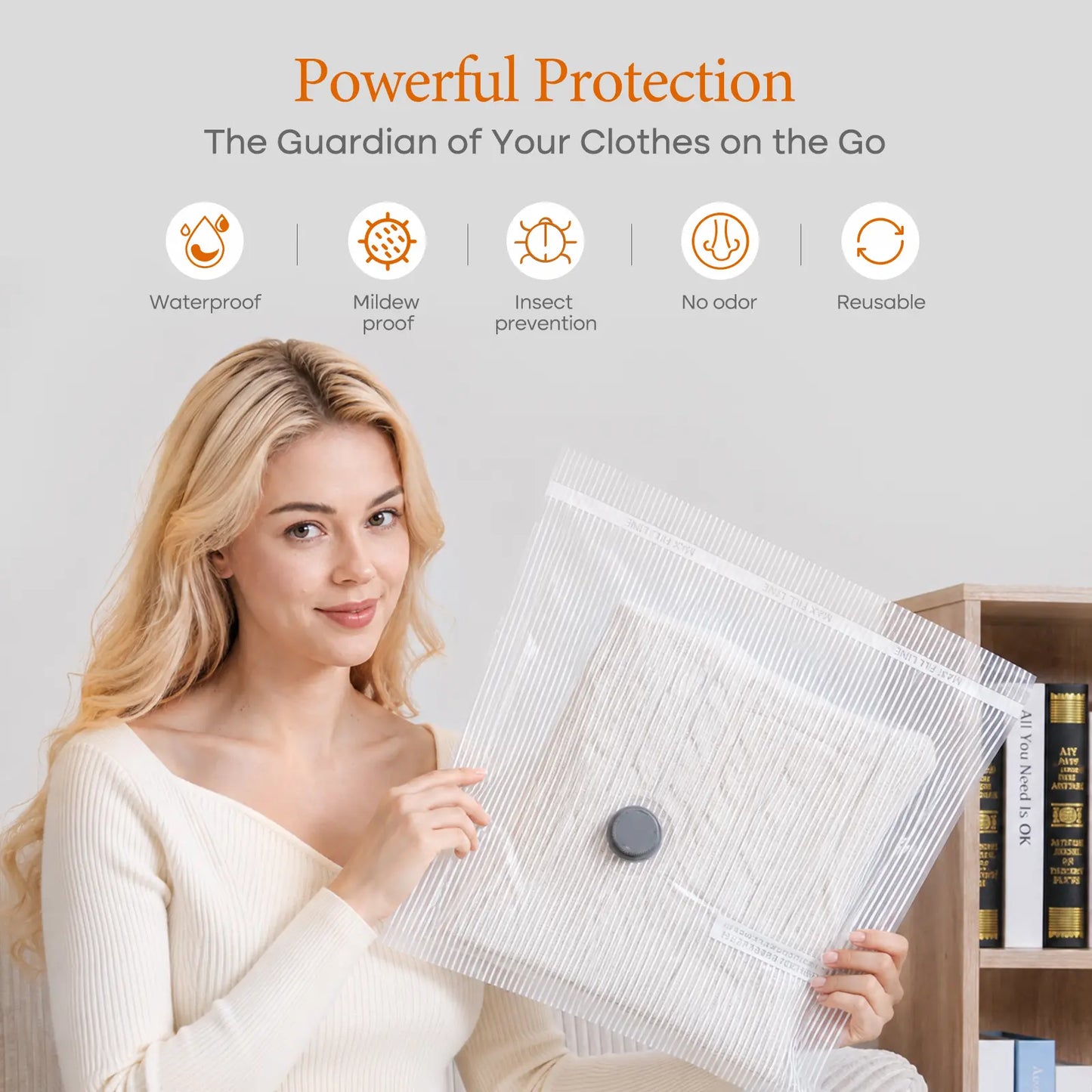 ✈️ Pack More, Travel Smarter | Cordless Vacuum Bag Set
