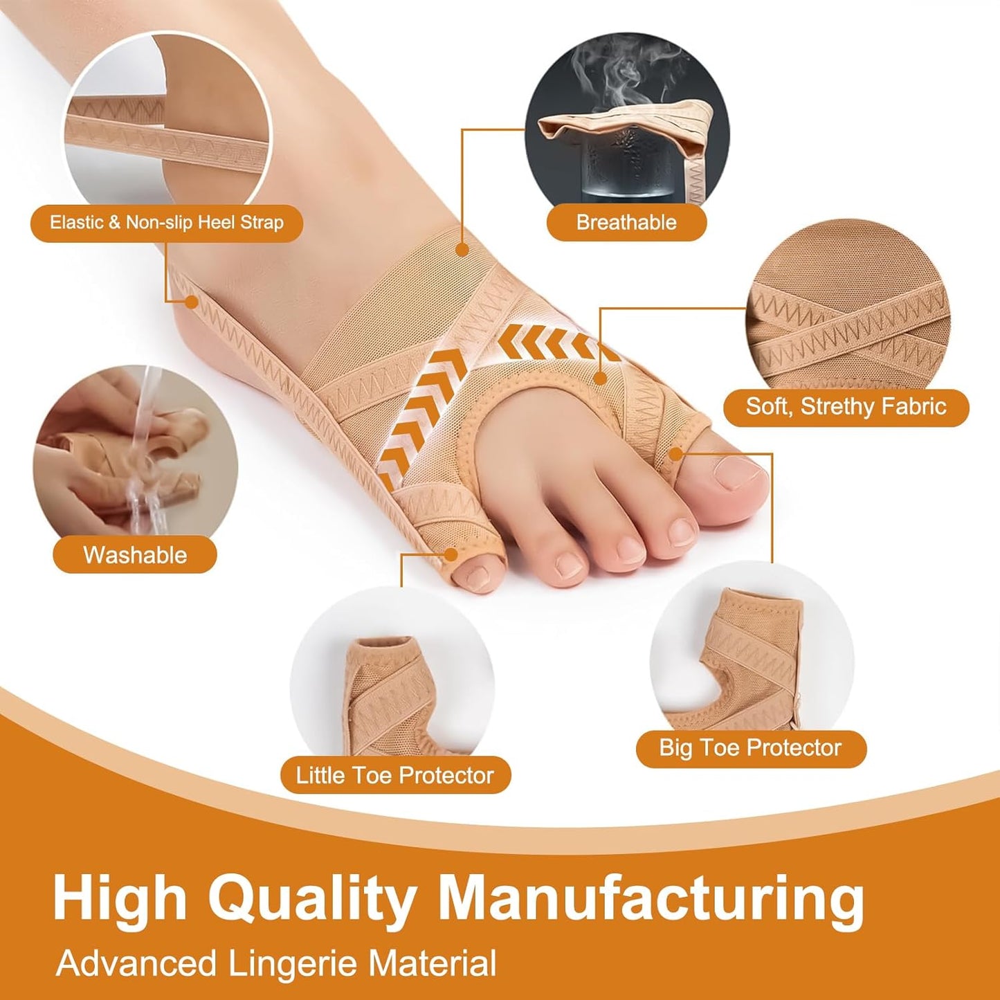 Bunion Corrector Socks With Heel Strap