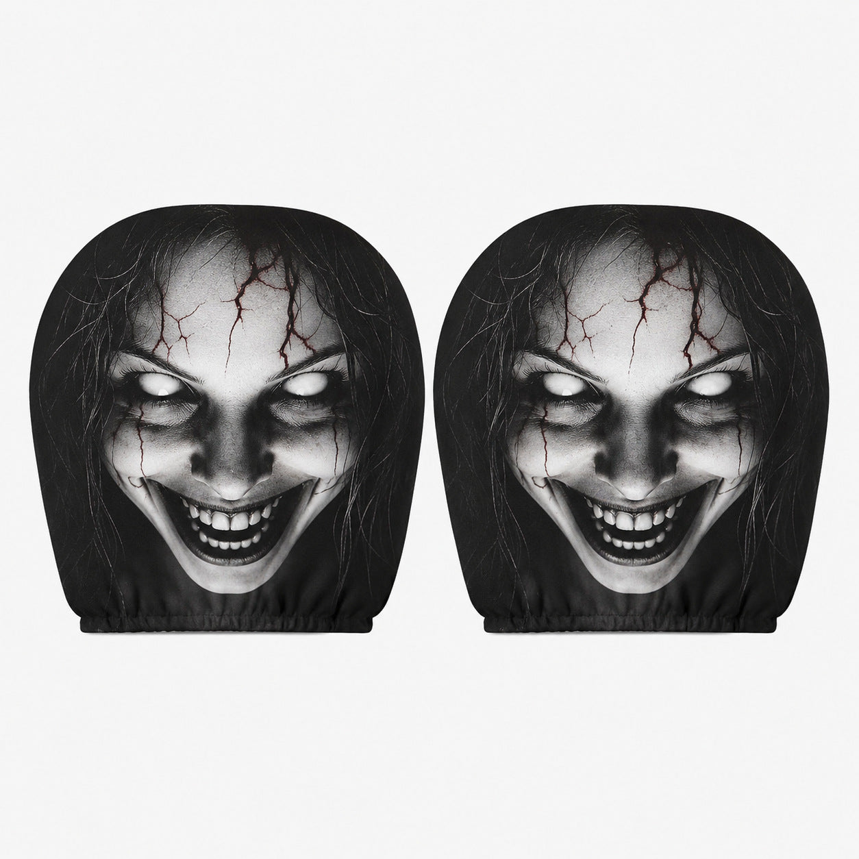 💥New Launch | Quirky Black Skull Car Headrest Cover