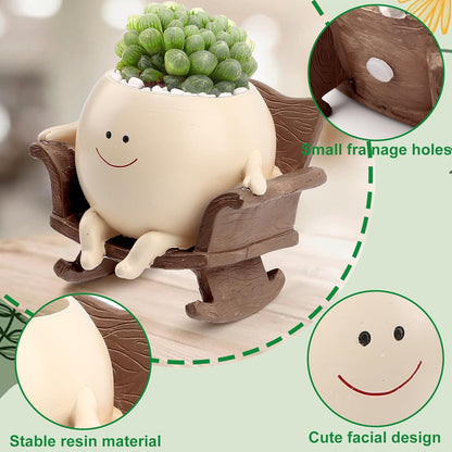 🔥49% OFF-Cute Resin Flower Head Planters