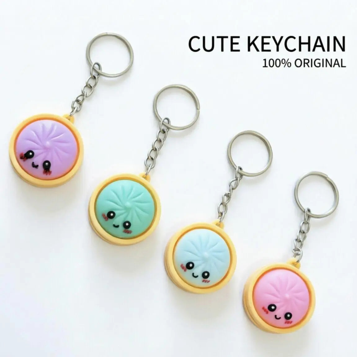 Cute Mini Dumpling Keychain