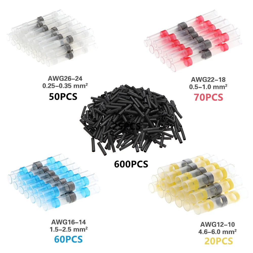 300PCS Haisstronica Solder Seal Wire Connectors